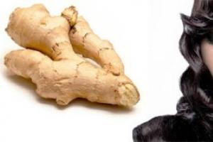 Ginger for hair growth - we use a folk and effective remedy